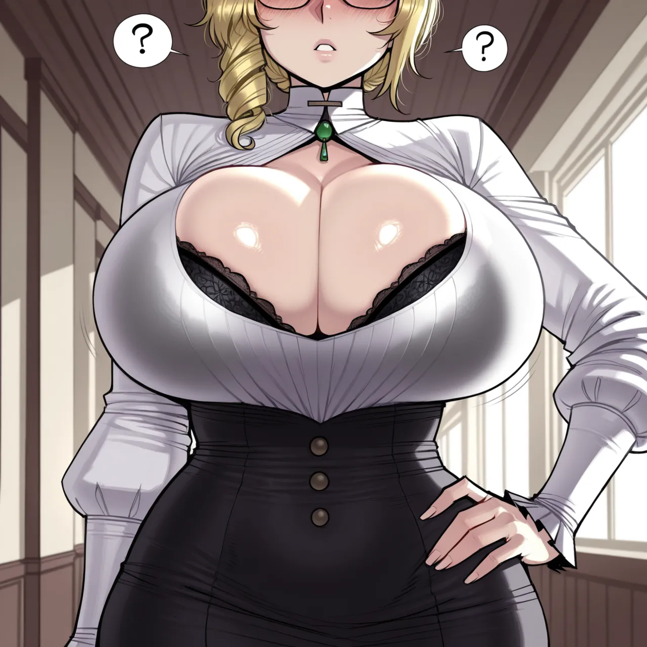 11_22 Futa Velvet x Glynda Goodwitch Panel Image Set french - Image 2