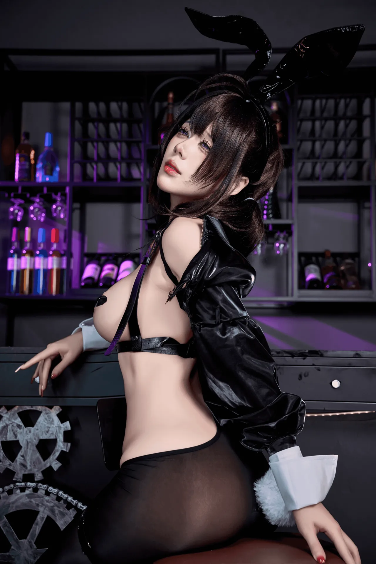 九言 - 棕色尘埃2 罗安名人兔女郎 84P1V - Image 29