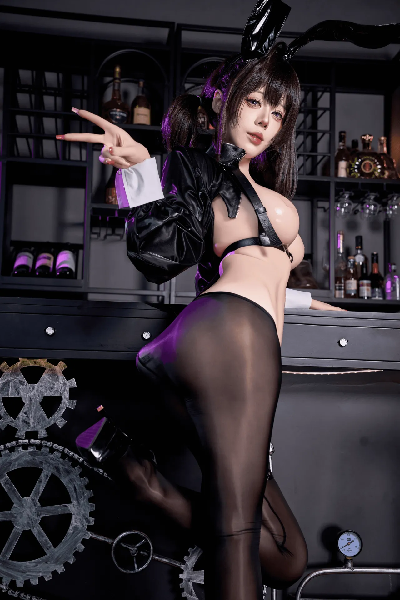 九言 - 棕色尘埃2 罗安名人兔女郎 84P1V - Image 49