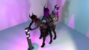 3 Futanari Demon Dickgirls Anal Train Fucking Threesome - Page 5