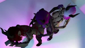 3 Futanari Demon Dickgirls Anal Train Fucking Threesome - Page 53