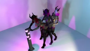 3 Futanari Demon Dickgirls Anal Train Fucking Threesome - Page 57