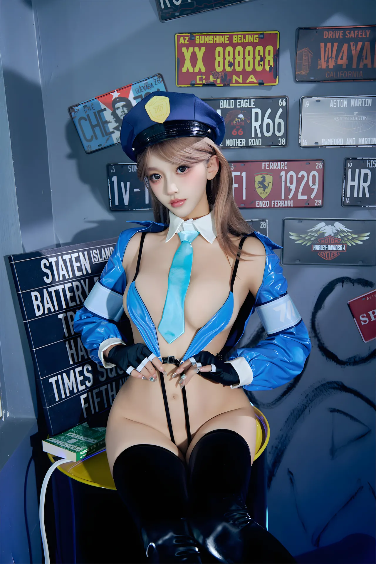 过期米线线喵 女警60P-178.6M - Image 32