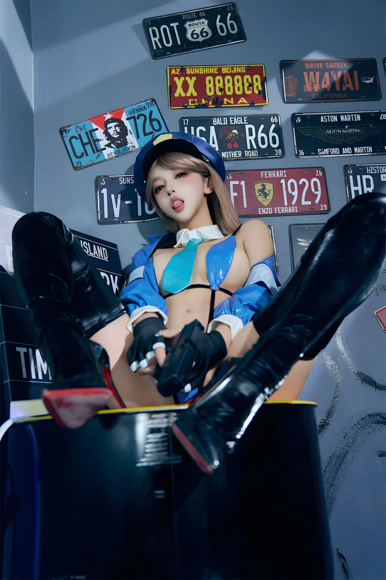 过期米线线喵 女警60P-178.6M - Image 35