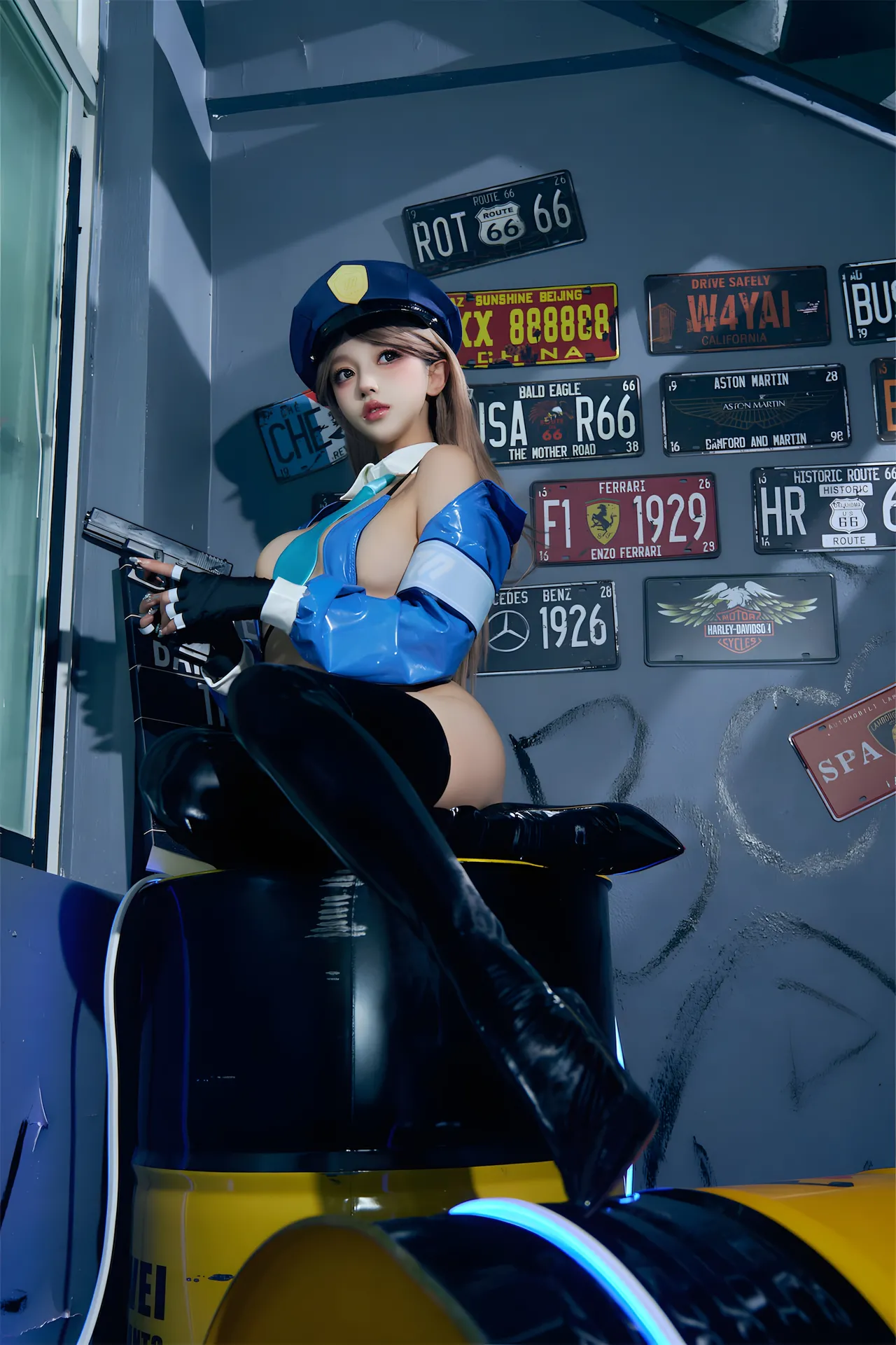 过期米线线喵 女警60P-178.6M - Image 38