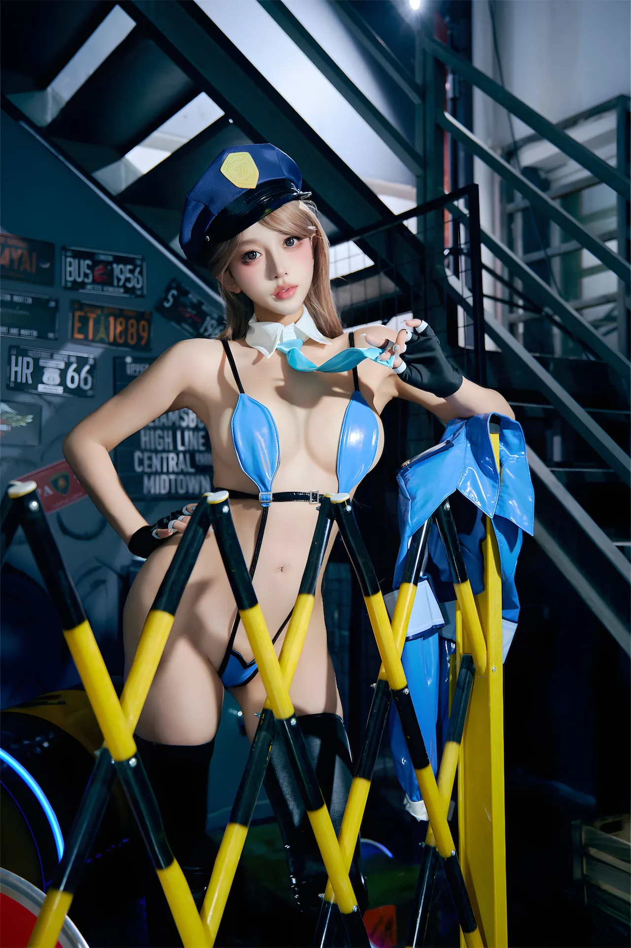 过期米线线喵 女警60P-178.6M - Image 53