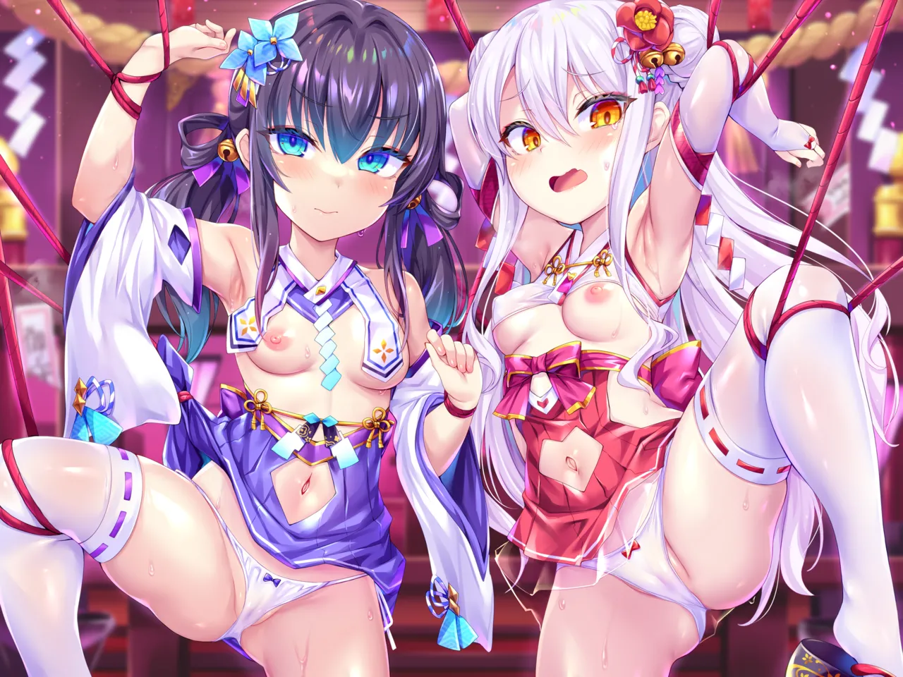 とらいし666 W退魔巫女音声作品パッケージおまけ差分 - Image 3