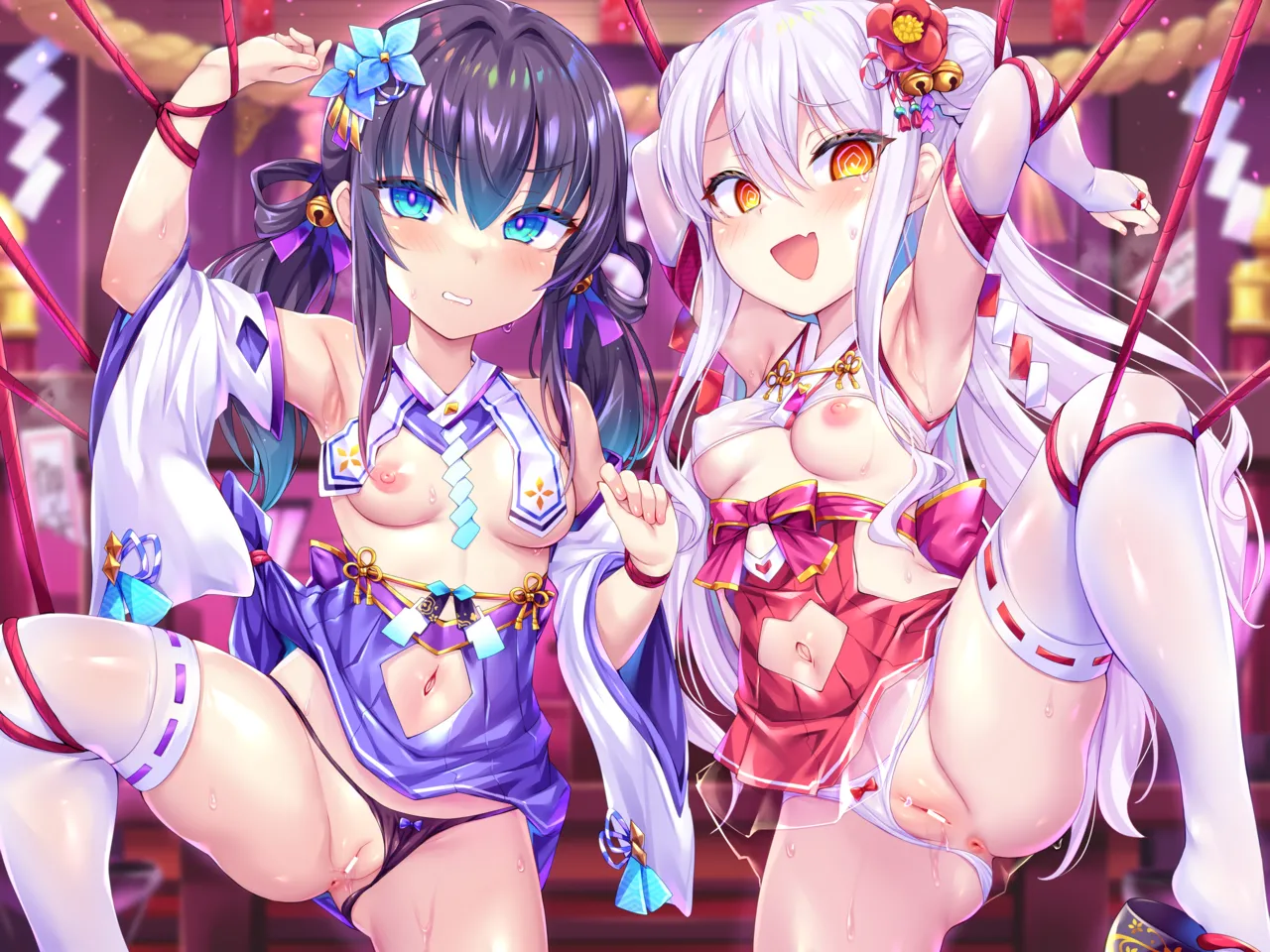 とらいし666 W退魔巫女音声作品パッケージおまけ差分 - Image 4
