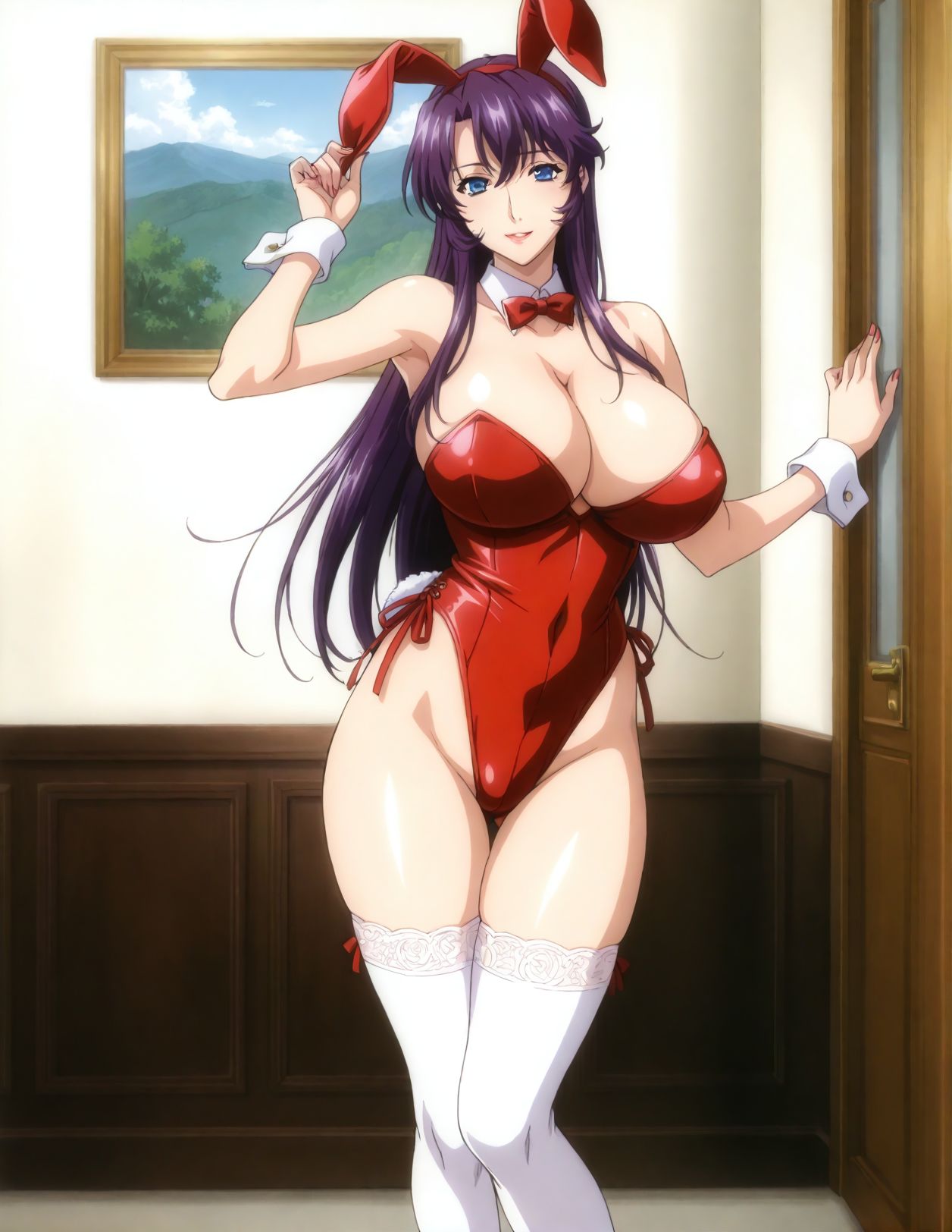 嘎裡豬排白崎美和子 93p 爆乳メイド狩り Patreon - Image 13