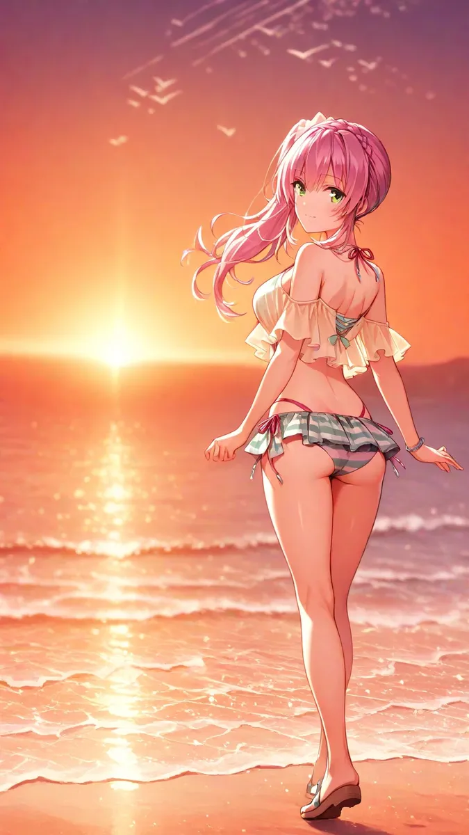 a beautiful girl at the sea - Image 32