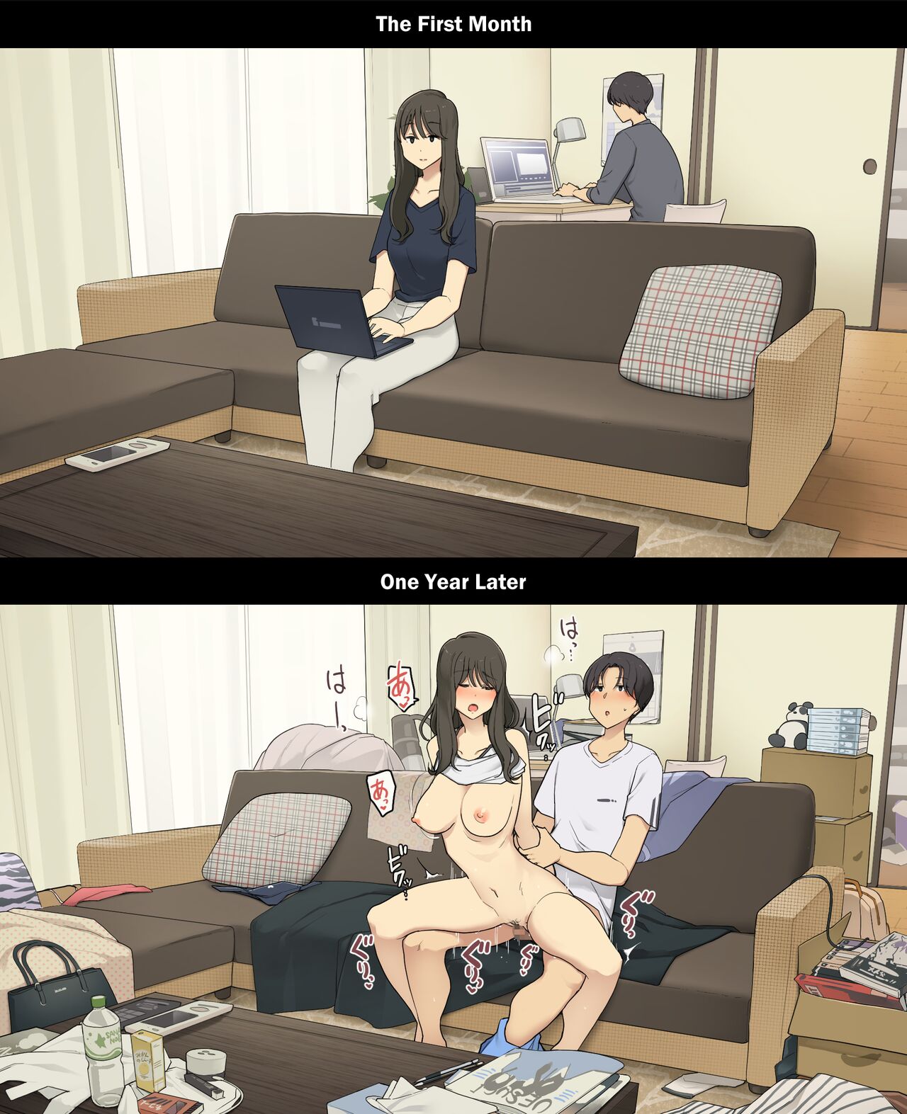 A Day in the Life of a Couple Their First Month Living Together vs. One Year Later - 29 Pics - Image 10