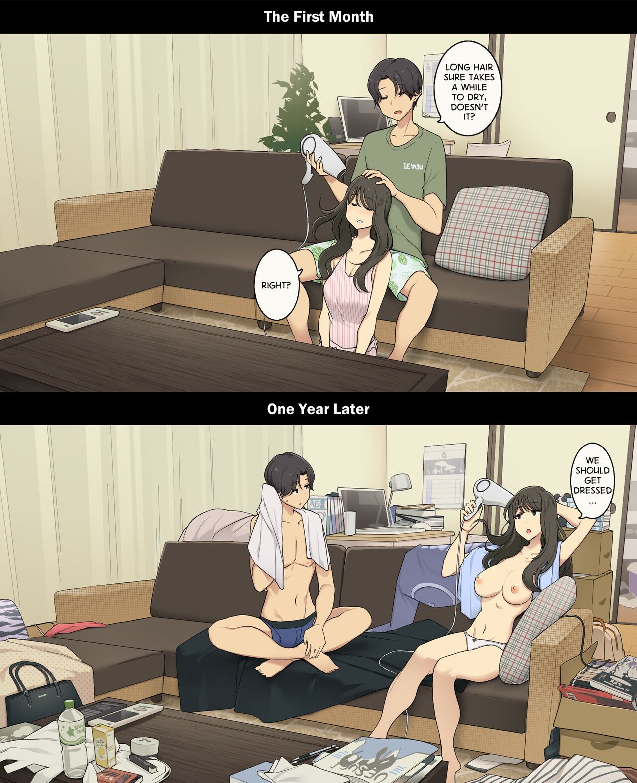 A Day in the Life of a Couple Their First Month Living Together vs. One Year Later - 29 Pics - Image 13