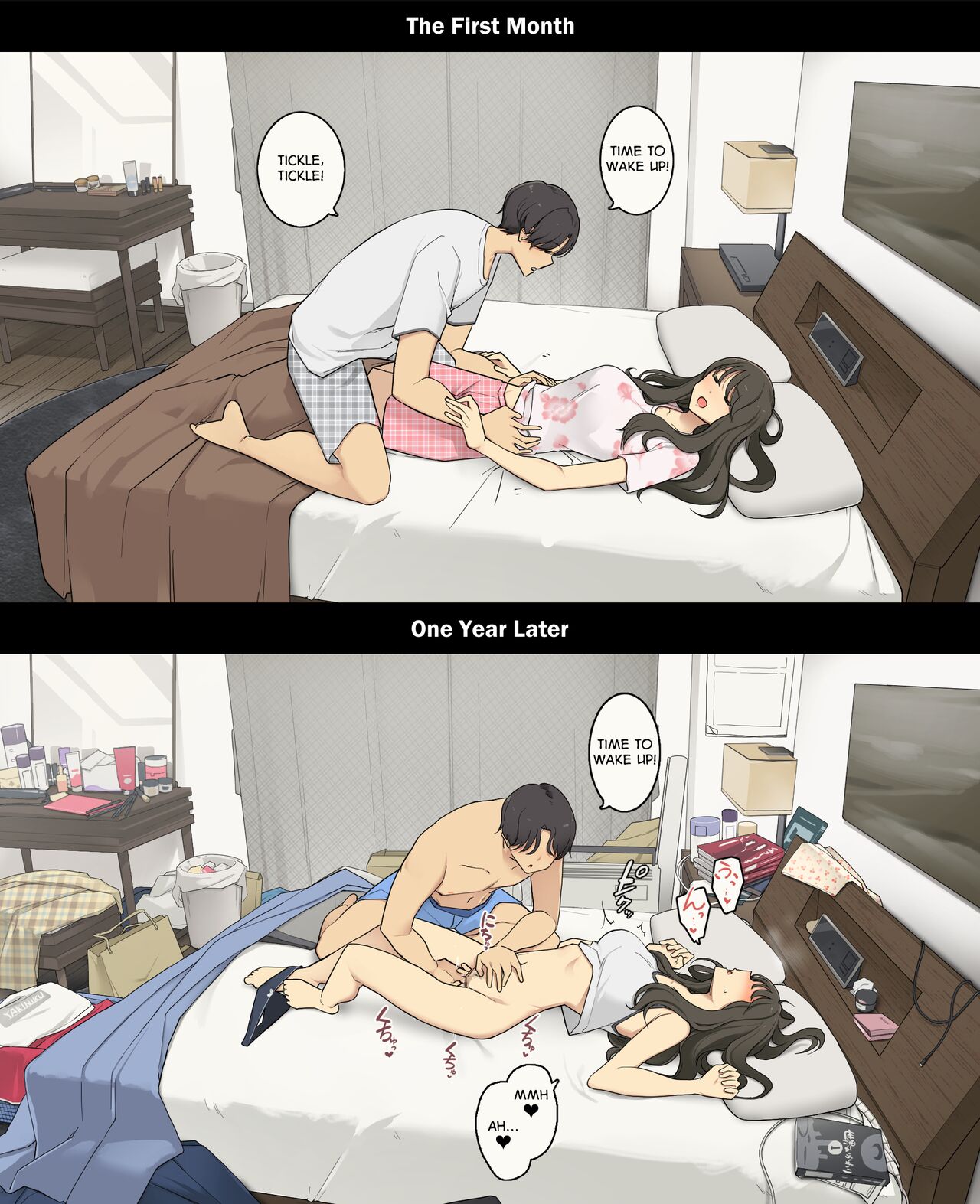 A Day in the Life of a Couple Their First Month Living Together vs. One Year Later - 29 Pics - Image 2