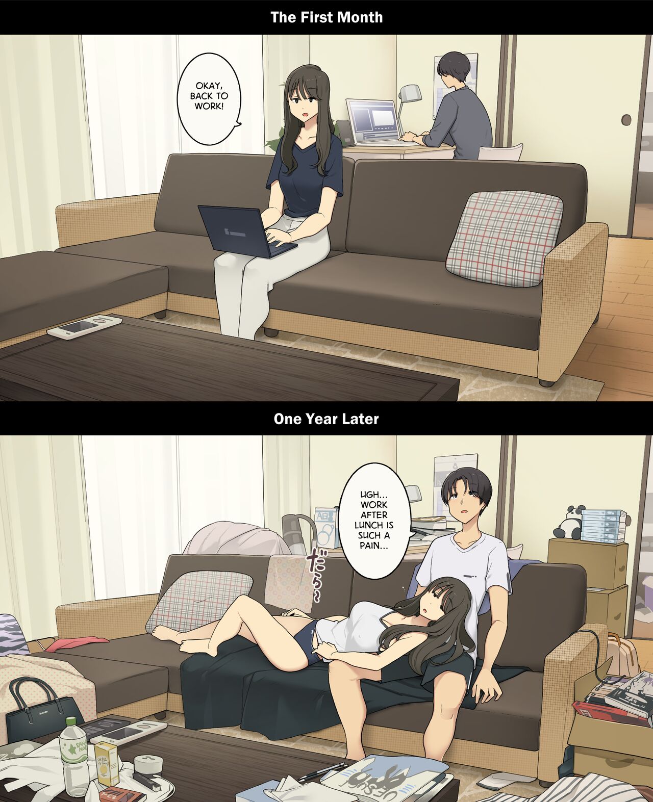 A Day in the Life of a Couple Their First Month Living Together vs. One Year Later - 29 Pics - Image 8