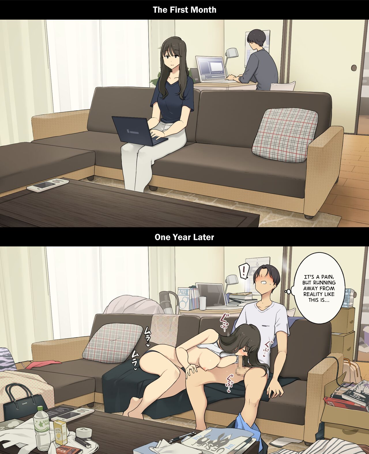 A Day in the Life of a Couple Their First Month Living Together vs. One Year Later - 29 Pics - Image 9