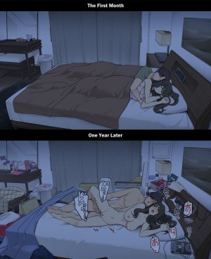 A Day in the Life of a Couple Their First Month Living Together vs. One Year Later - 29 Pics - Page 24