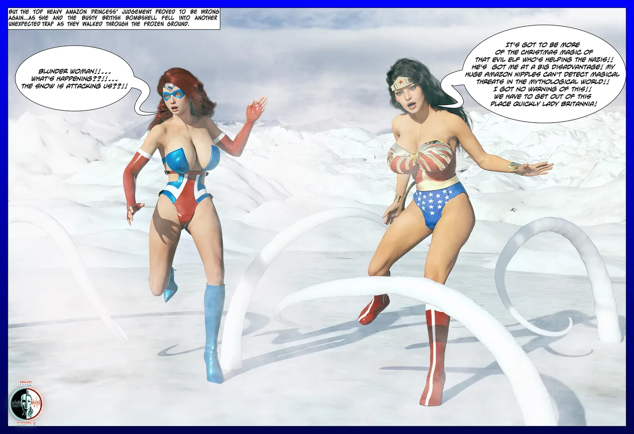 AG Blunder Woman and Lady Britannia Saving Christmas 1-7 - Image 114