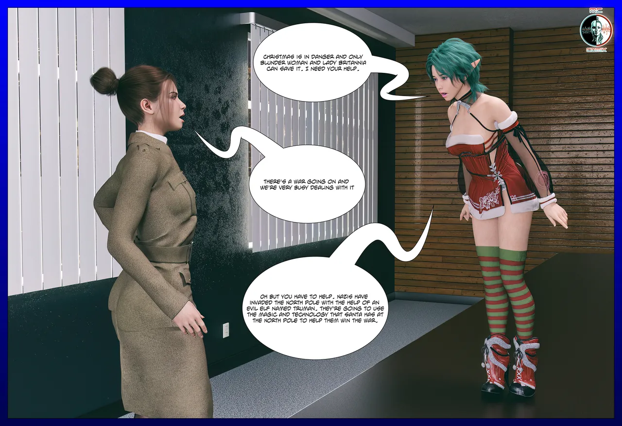 AG Blunder Woman and Lady Britannia Saving Christmas 1-7 - Image 33