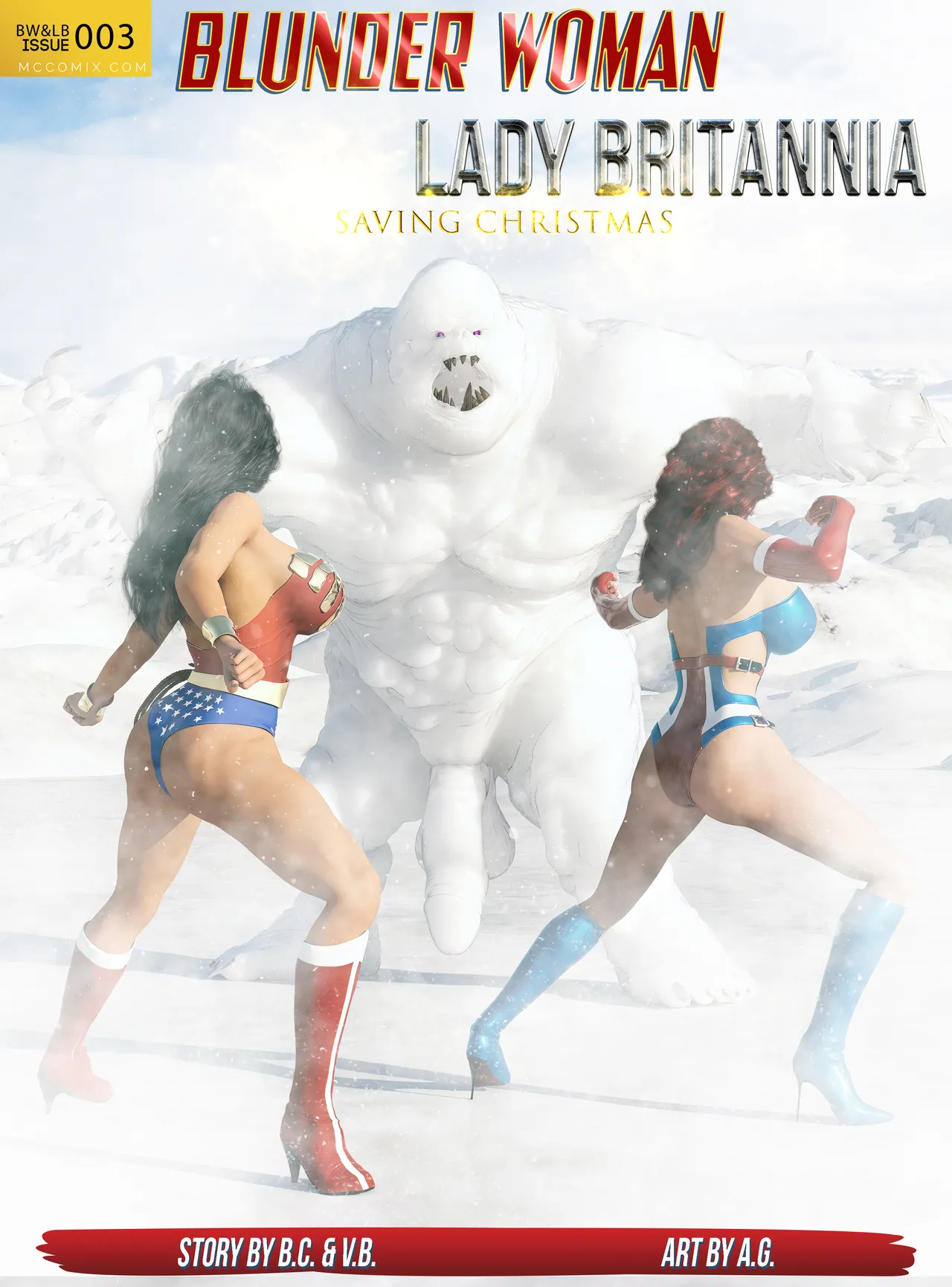 AG Blunder Woman and Lady Britannia Saving Christmas 1-7 - Image 39