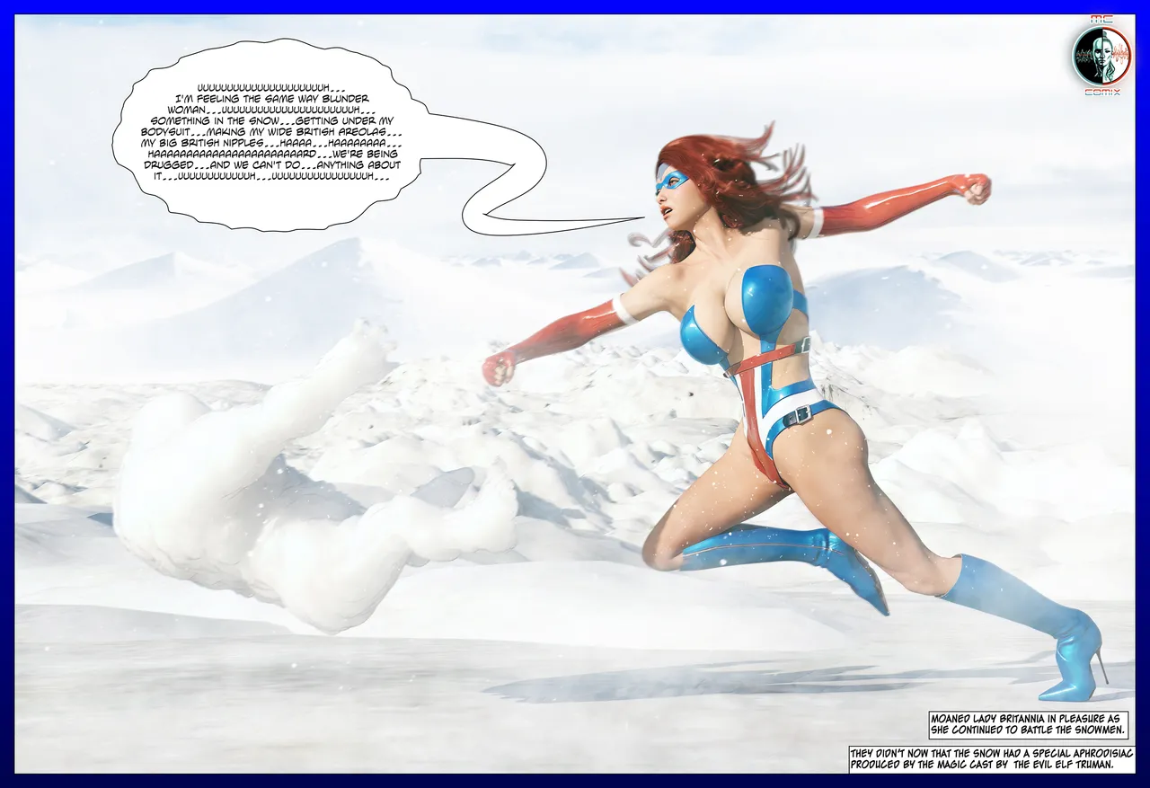 AG Blunder Woman and Lady Britannia Saving Christmas 1-7 - Image 46