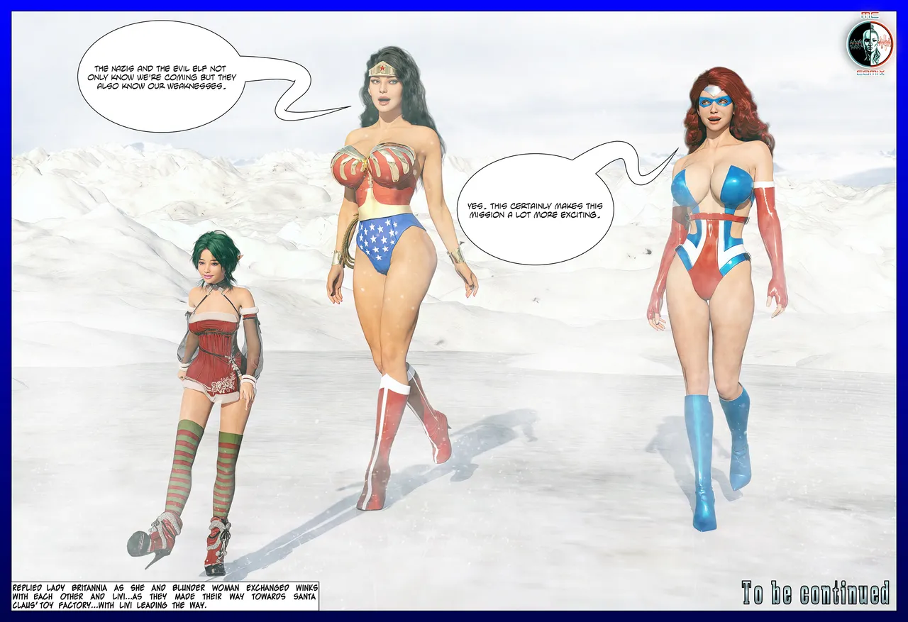 AG Blunder Woman and Lady Britannia Saving Christmas 1-7 - Image 57