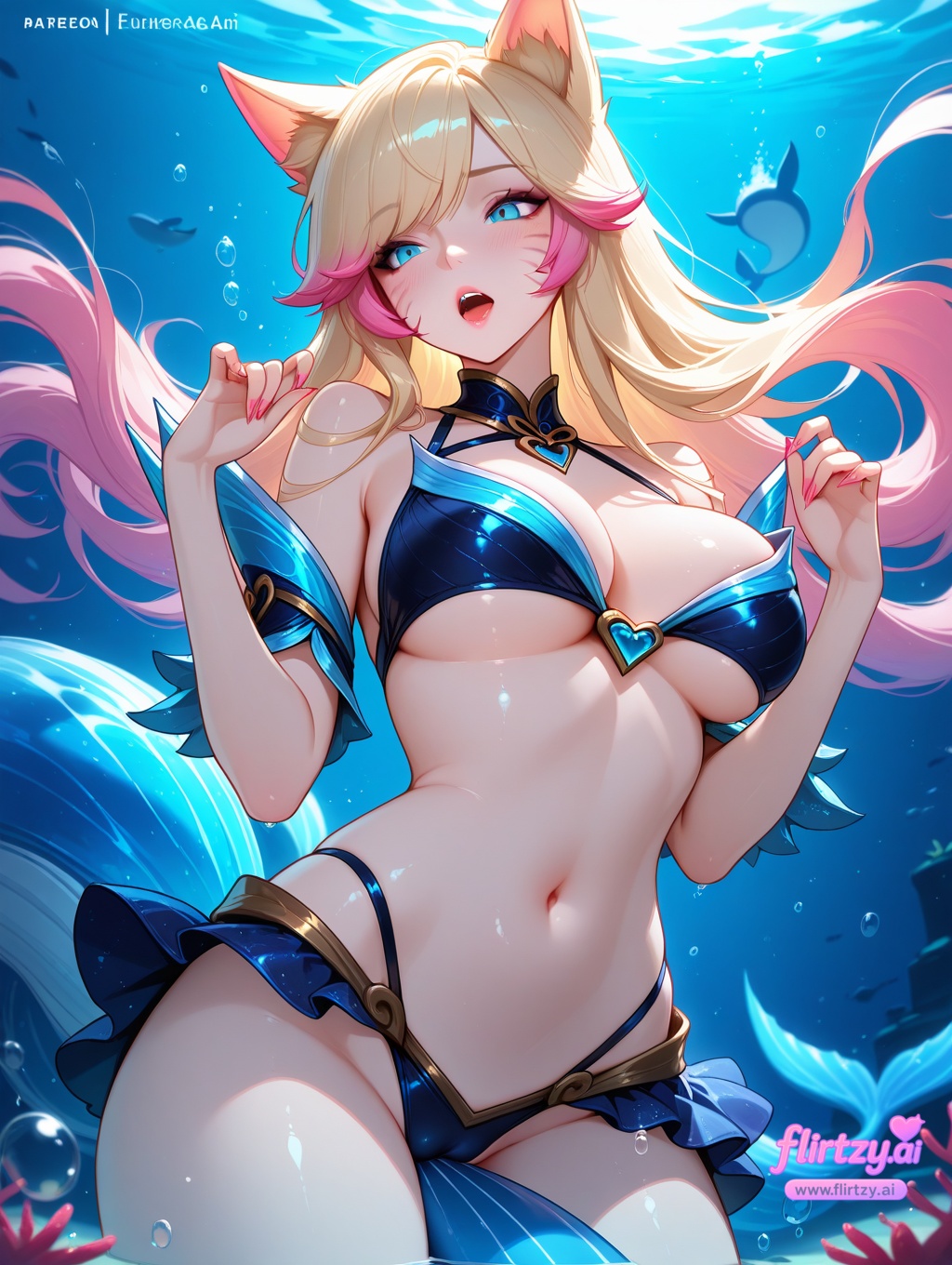 Ahri and Syndra give footjobs and get pussy filling creampies - 33 Pics - Image 2