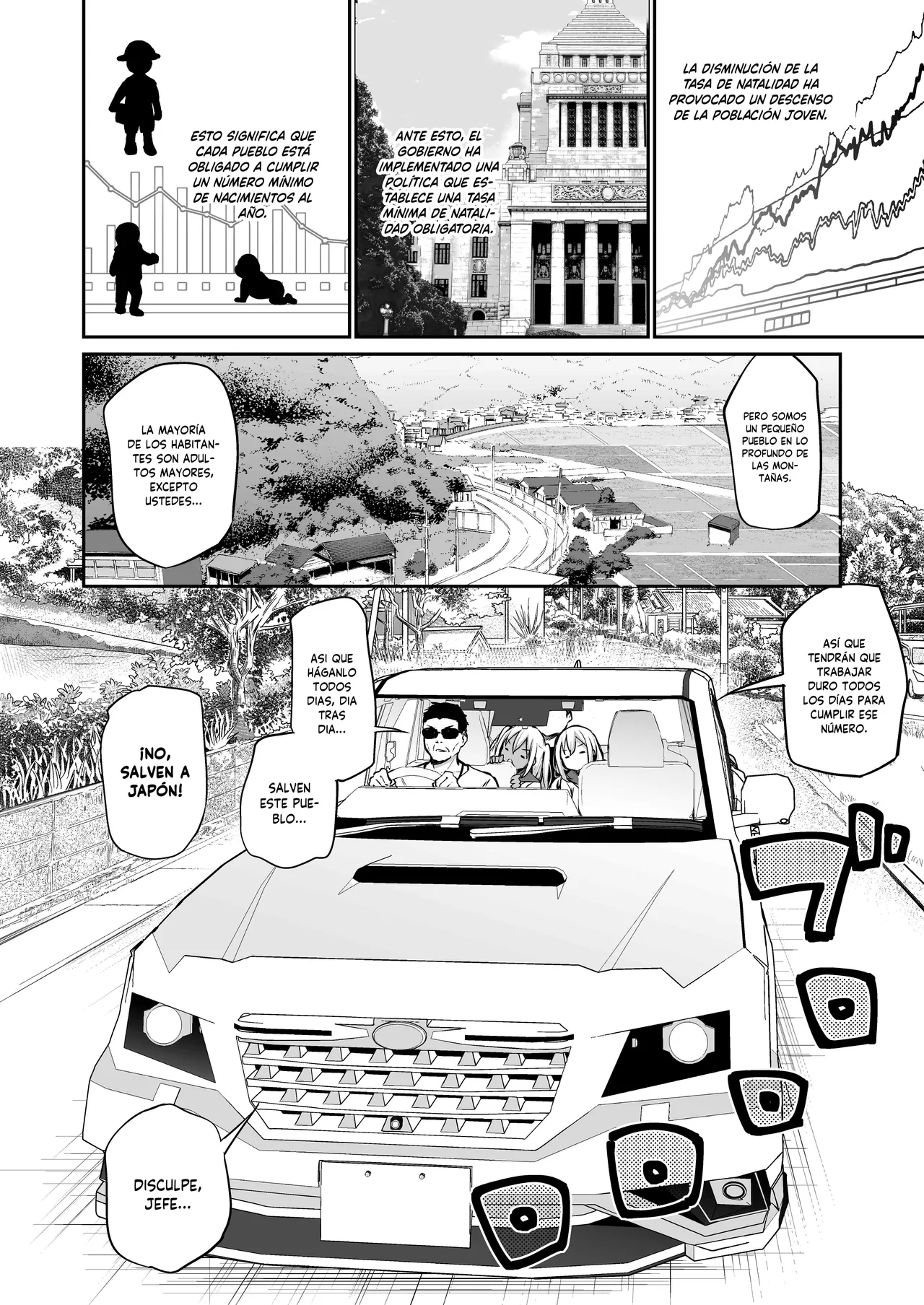 Airandou Imouto-tachi o Haramasenai to Derarenai Mura Un Pueblo del que no Puedo Salir a Menos que Embarace a Mis Hermanas Spanish MandaloAsiNoma Decensored - Image 2