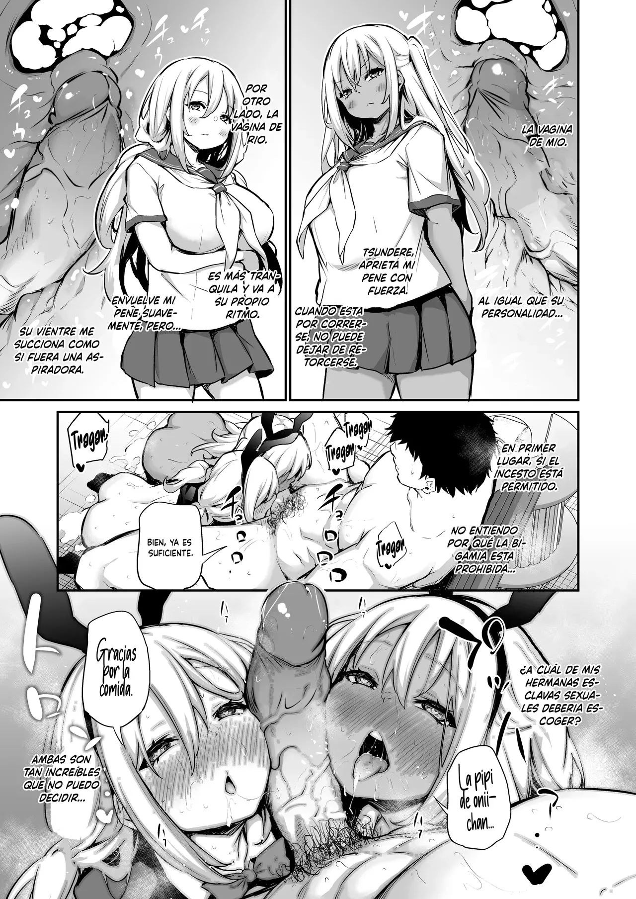 Airandou Imouto-tachi o Haramasenai to Derarenai Mura Un Pueblo del que no Puedo Salir a Menos que Embarace a Mis Hermanas Spanish MandaloAsiNoma Decensored - Image 38