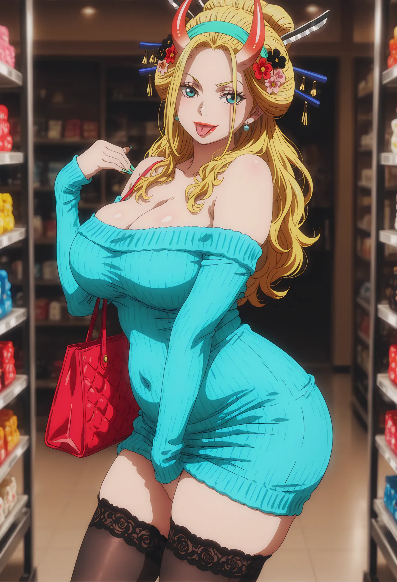 AiWaifuDxD海贼王ONE PIECE黑色玛利亚Black MariaAI - Image 7