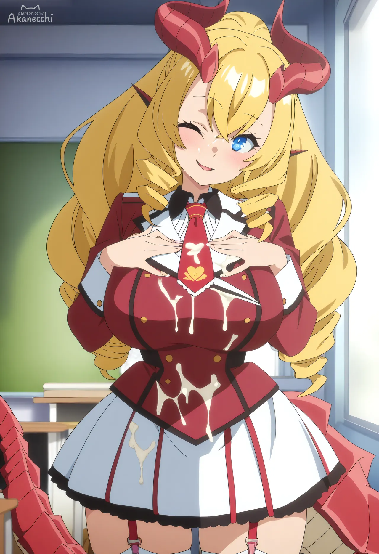 ᴀᴋᴀɴᴇAkanecchi B Karin Ryuuzaki 龍崎 カリンJingai Kyoushitsu no Ningengirai Kyoushi 170P - Image 58