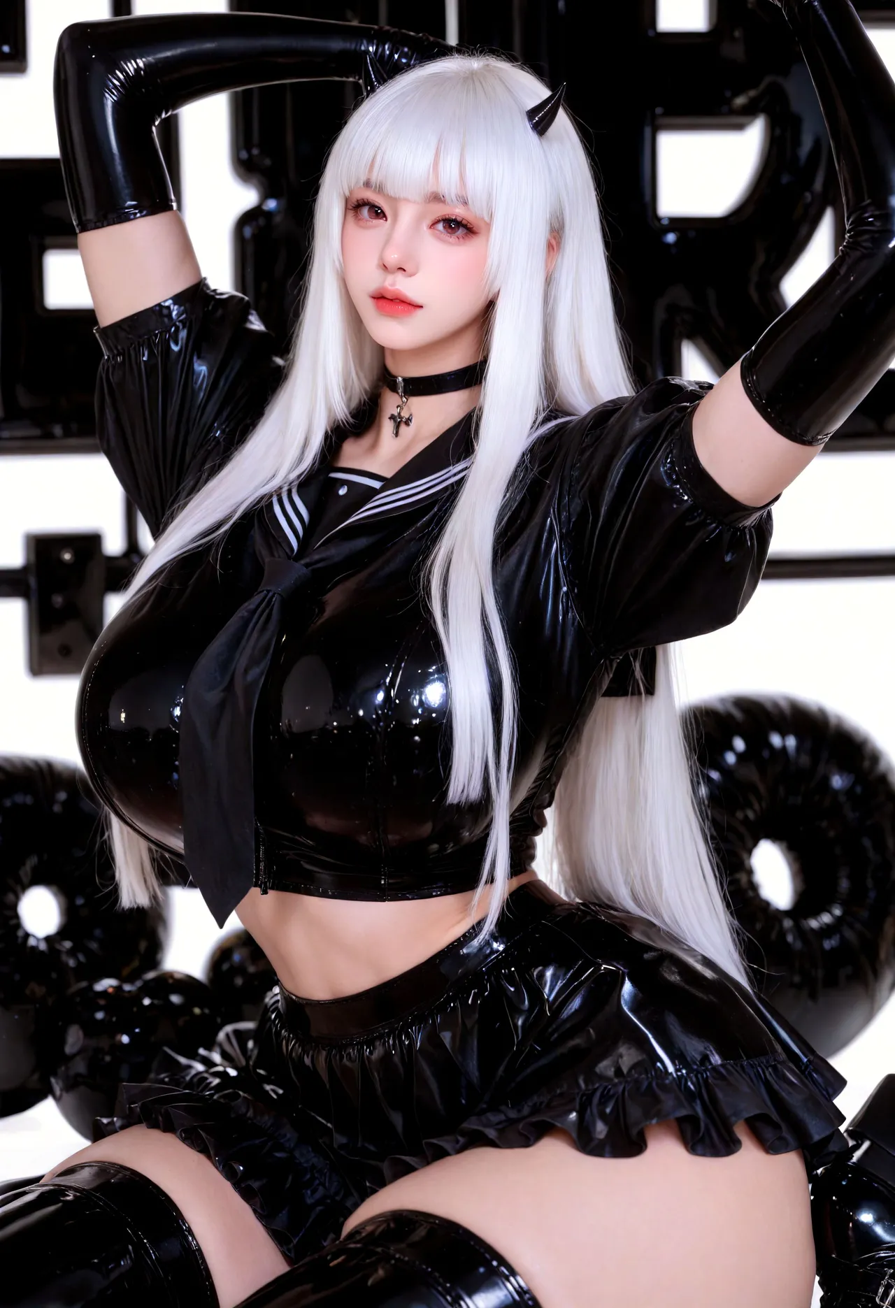 Akatsuki Ichika World Latex sailor special - Image 57