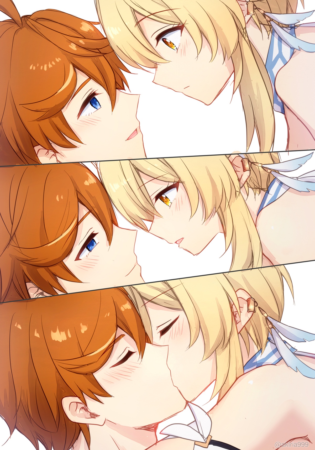 Akitsuki Ria Hotaru-chan ga Taru ni ecchi shouri suru rabukome manga Genshin Impact 荧在色色对决中战胜达达利亚的恋爱喜剧漫画 Chinese 倫倫倫个人汉化 - Image 22