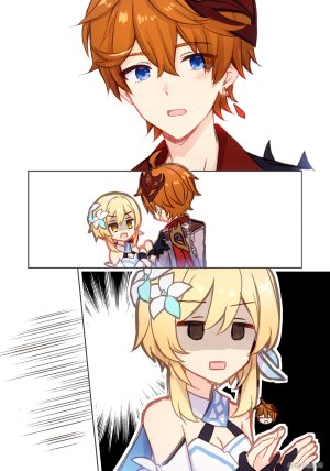 Akitsuki Ria Hotaru-chan ga Taru ni ecchi shouri suru rabukome manga Genshin Impact 荧在色色对决中战胜达达利亚的恋爱喜剧漫画 Chinese 倫倫倫个人汉化 - Page 16
