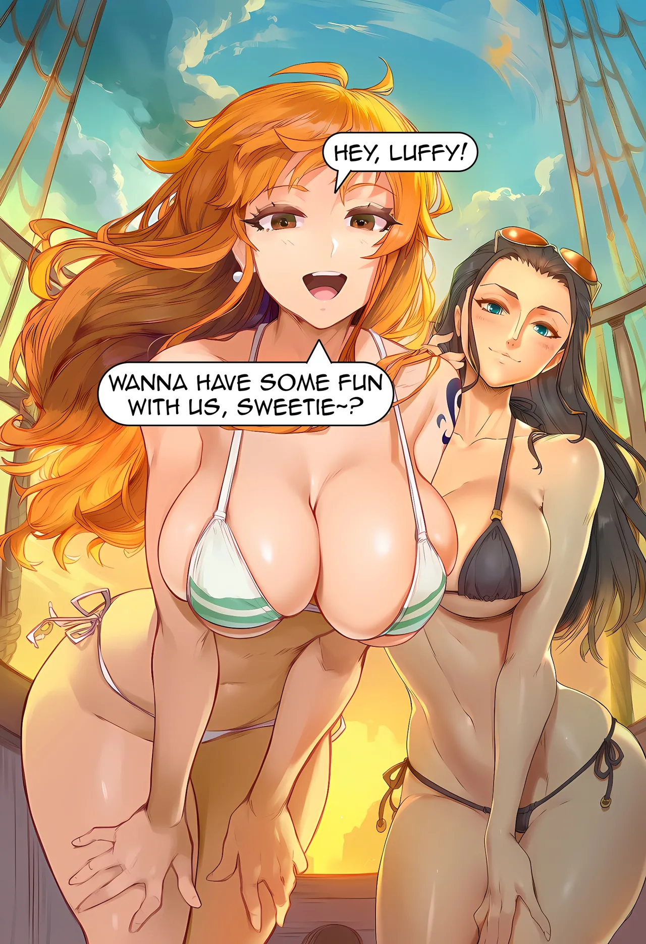 Aksn One Piece Threesome Boa Hancock One Piece - Image 1