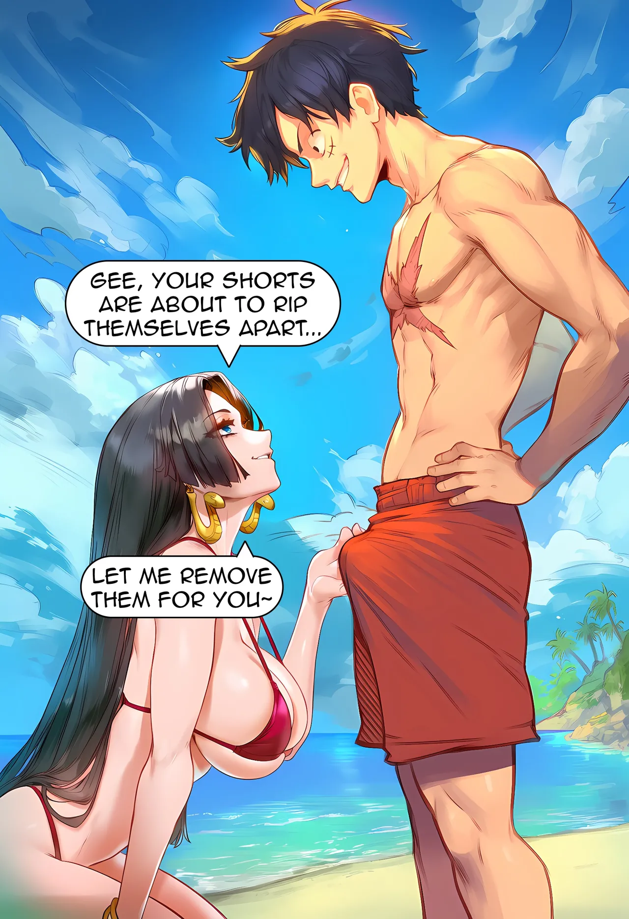 Aksn One Piece Threesome Boa Hancock One Piece - Image 47