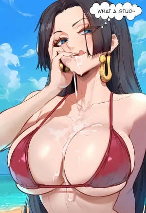 Aksn One Piece Threesome Boa Hancock One Piece - Page 54