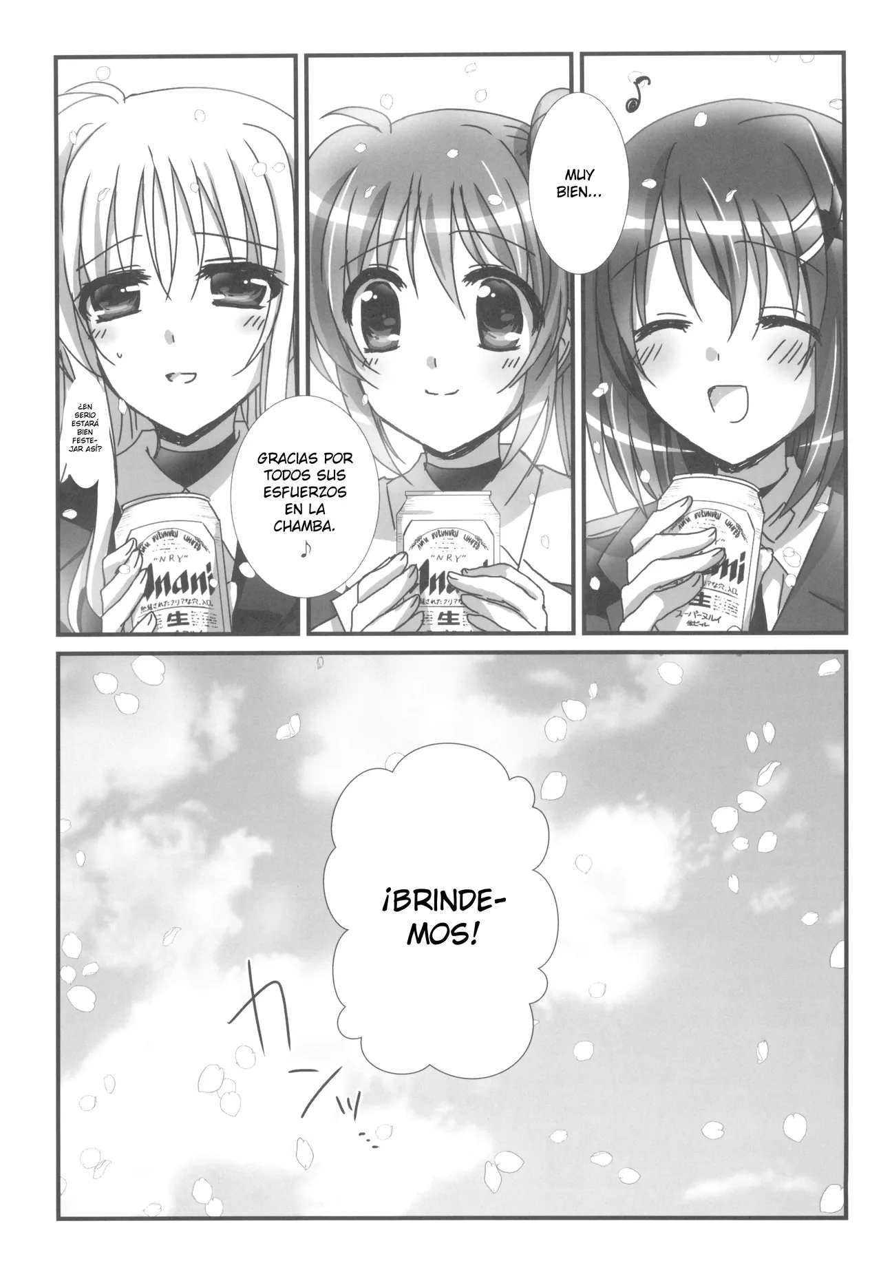 Ameiro Nanashiki O sake to, sakura to, aozora to. Mahou Shoujo Lyrical Nanoha Spanish Nekomi Fansub - Image 6