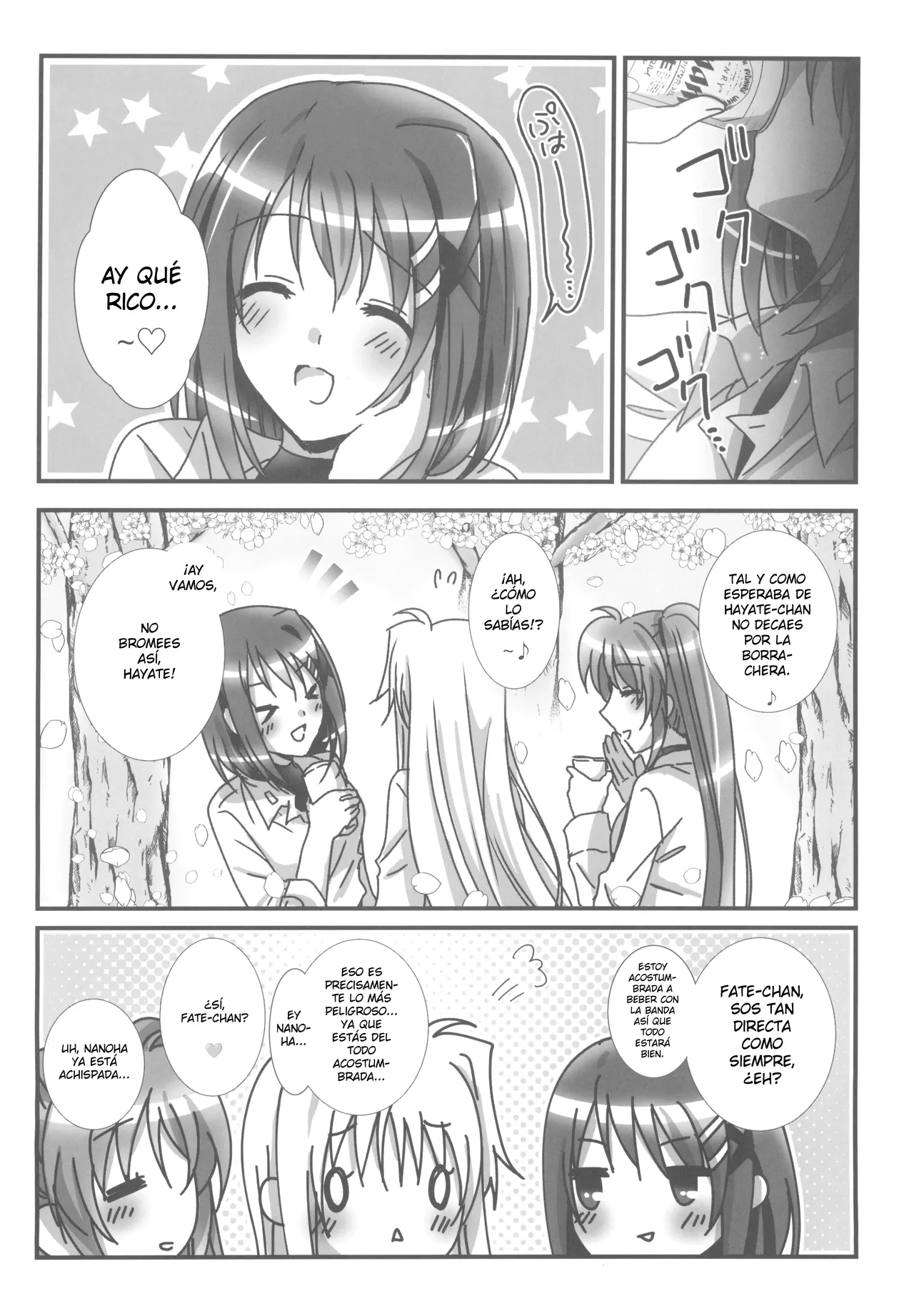 Ameiro Nanashiki O sake to, sakura to, aozora to. Mahou Shoujo Lyrical Nanoha Spanish Nekomi Fansub - Image 7