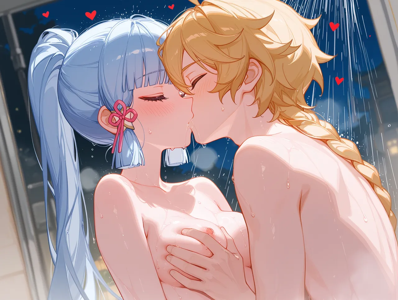 AmTowel Ayaka x Aether - Bathroom Patreon - Image 21