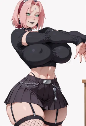 ANIREALAI Sakura Haruno - Gothic for Halloween - Page 20
