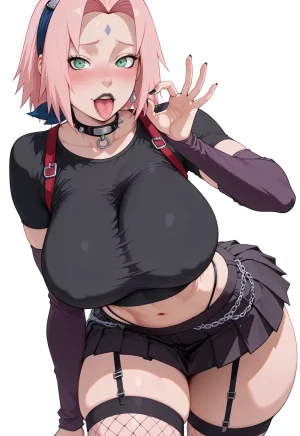 ANIREALAI Sakura Haruno - Gothic for Halloween - Page 22