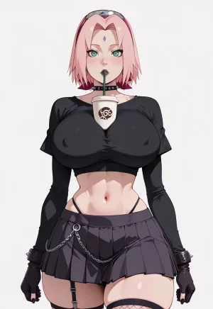 ANIREALAI Sakura Haruno - Gothic for Halloween - Page 30