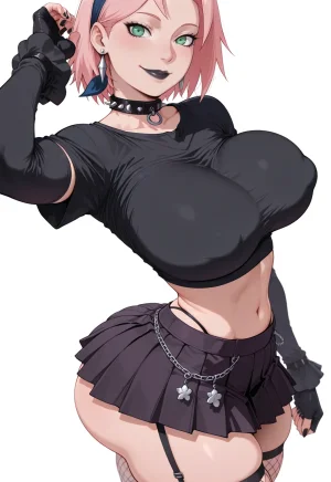 ANIREALAI Sakura Haruno - Gothic for Halloween - Page 31