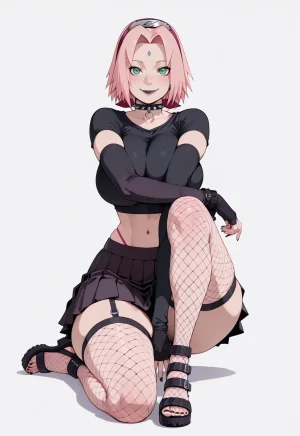 ANIREALAI Sakura Haruno - Gothic for Halloween - Page 39