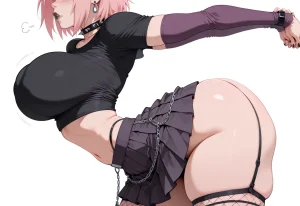 ANIREALAI Sakura Haruno - Gothic for Halloween - Page 44