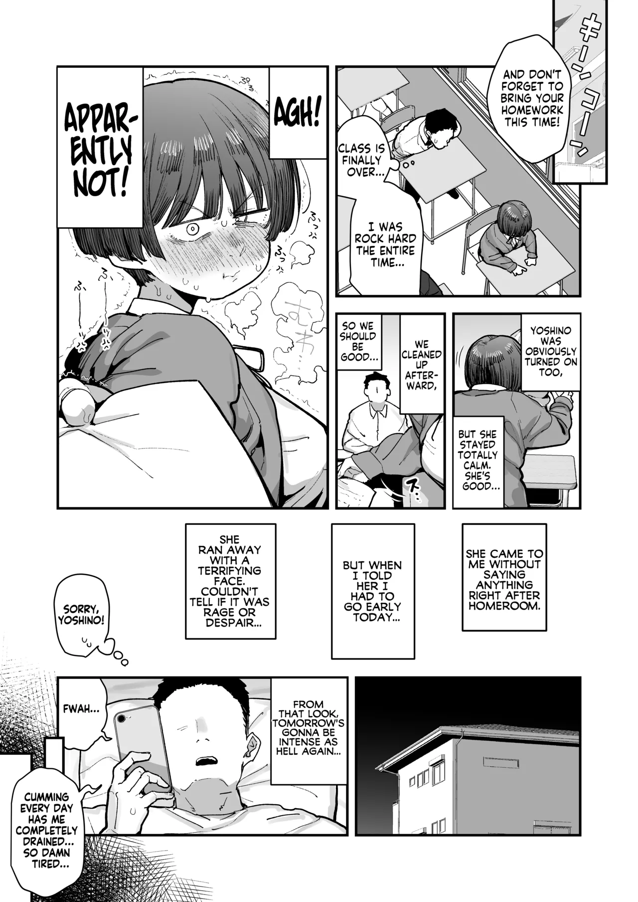 Anon 2-okunen Bokutachi, Seiheki Friend. Onna Tomodachi no Aidokusho wa Ore no Daisuki na Chin Kagi Ero Manga deshita Zenpen My best friend was into the cock-sniffing doujin that I love And now were pervy sex friends Part 1 No glasses English KM_42 - Image 108