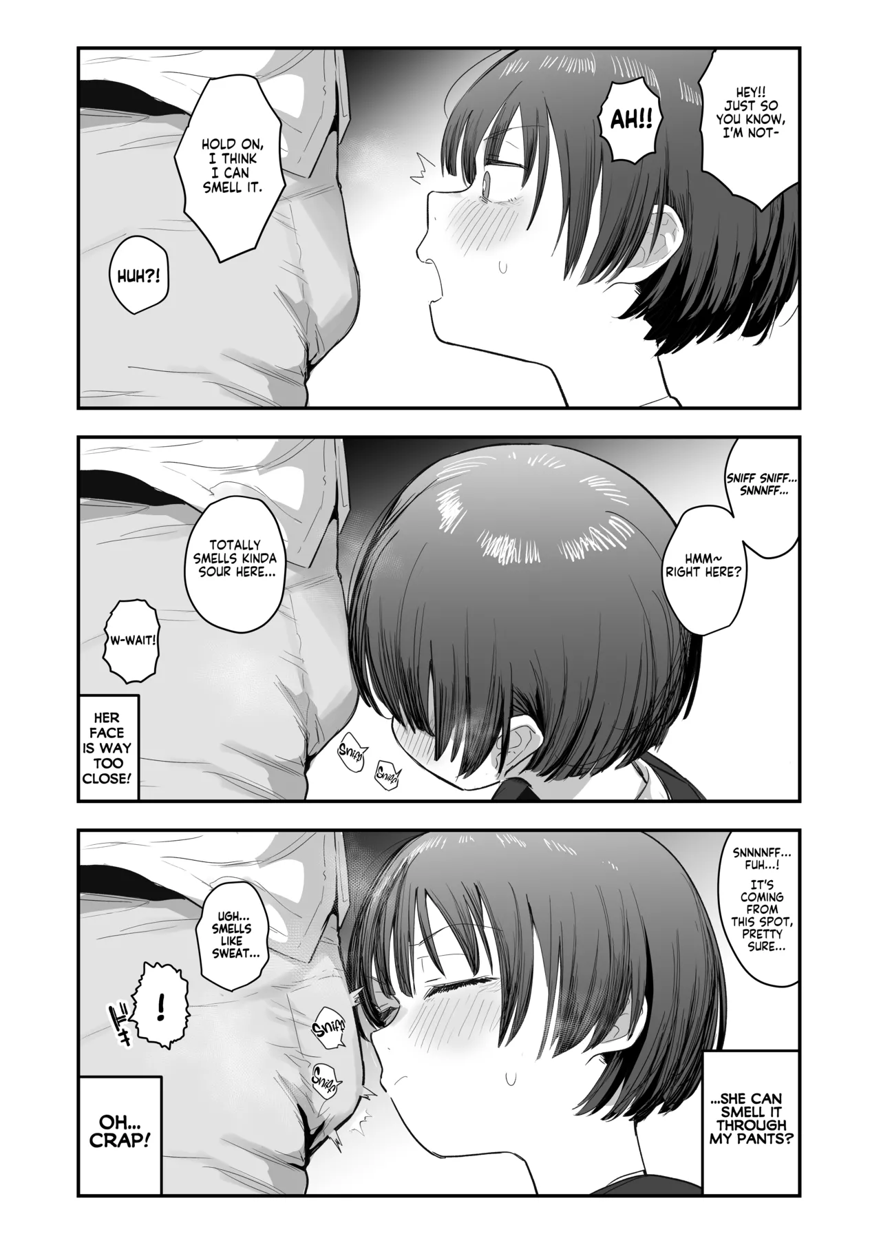 Anon 2-okunen Bokutachi, Seiheki Friend. Onna Tomodachi no Aidokusho wa Ore no Daisuki na Chin Kagi Ero Manga deshita Zenpen My best friend was into the cock-sniffing doujin that I love And now were pervy sex friends Part 1 No glasses English KM_42 - Image 11