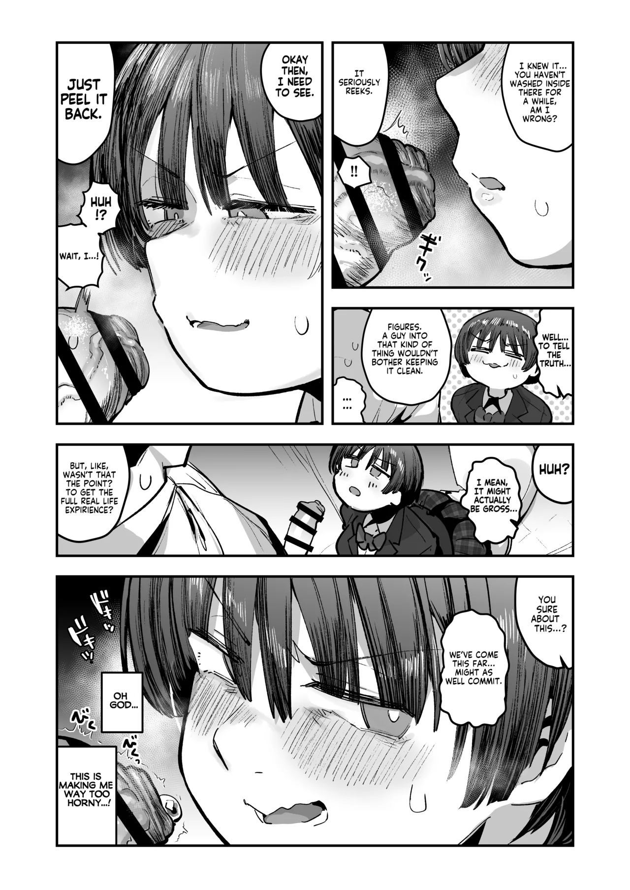 Anon 2-okunen Bokutachi, Seiheki Friend. Onna Tomodachi no Aidokusho wa Ore no Daisuki na Chin Kagi Ero Manga deshita Zenpen My best friend was into the cock-sniffing doujin that I love And now were pervy sex friends Part 1 No glasses English KM_42 - Image 16