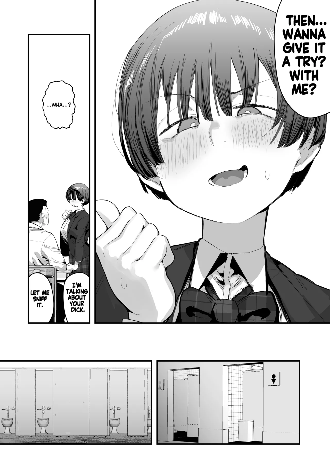 Anon 2-okunen Bokutachi, Seiheki Friend. Onna Tomodachi no Aidokusho wa Ore no Daisuki na Chin Kagi Ero Manga deshita Zenpen My best friend was into the cock-sniffing doujin that I love And now were pervy sex friends Part 1 No glasses English KM_42 - Image 8