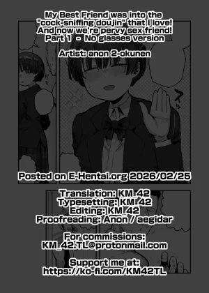 Anon 2-okunen Bokutachi, Seiheki Friend. Onna Tomodachi no Aidokusho wa Ore no Daisuki na Chin Kagi Ero Manga deshita Zenpen My best friend was into the cock-sniffing doujin that I love And now were pervy sex friends Part 1 No glasses English KM_42 - Page 121